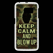 Coque Samsung Galaxy S6 Keep Calm and Grenade Camouflage
