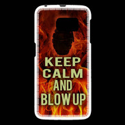 Coque Samsung Galaxy S6 Keep Calm and Grenade Feu