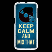 Coque Samsung Galaxy S6 Keep Calm and Mix that Bleu