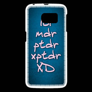 Coque Samsung Galaxy S6 LOL MDR bleu ZG