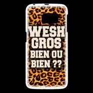 Coque Samsung Galaxy S6 Wesh Gros Léopard