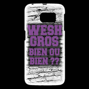 Coque Samsung Galaxy S6 Wesh Gros Violet