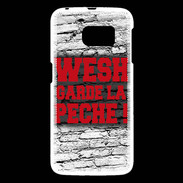 Coque Samsung Galaxy S6 Wesh garde la pèche Rouge