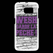 Coque Samsung Galaxy S6 Wesh garde la pèche Violet