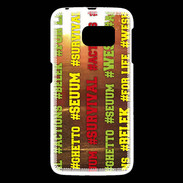 Coque Samsung Galaxy S6 Wesh Vert Jaune Sun
