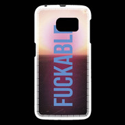 Coque Samsung Galaxy S6 Fuckable bleu ZG