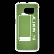 Coque Samsung Galaxy S6 Low Battery vert ZG