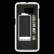 Coque Samsung Galaxy S6 Low Battery noir ZG