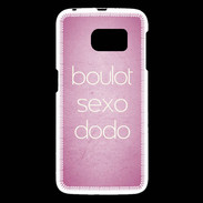 Coque Samsung Galaxy S6 Boulot Sexo Dodo Rose ZG