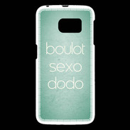 Coque Samsung Galaxy S6 Boulot Sexo Dodo Vert ZG