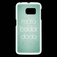 Coque Samsung Galaxy S6 Moto Boulot Dodo Vert ZG