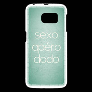 Coque Samsung Galaxy S6 Sexo Apéro Dodo vert ZG
