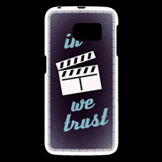 Coque Samsung Galaxy S6 In Ciné We trust Bleu ZG