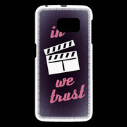 Coque Samsung Galaxy S6 In Ciné We Trust Rouge ZG