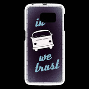 Coque Samsung Galaxy S6 In Combi We trust Bleu ZG
