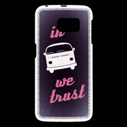 Coque Samsung Galaxy S6 In Combi We trust Rouge ZG