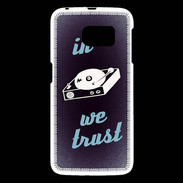 Coque Samsung Galaxy S6 In DJ We trust Bleu ZG