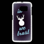 Coque Samsung Galaxy S6 In Elan We trust Bleu ZG