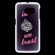 Coque Samsung Galaxy S6 In Islam We trust Rouge ZG