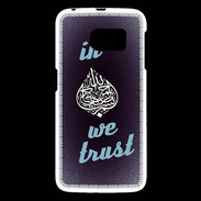 Coque Samsung Galaxy S6 In Islam We trust Bleu ZG