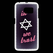 Coque Samsung Galaxy S6 In Judaïsme We trust Rouge ZG 