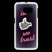 Coque Samsung Galaxy S6 In Like We trust Rouge ZG
