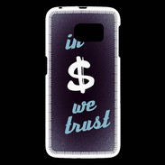 Coque Samsung Galaxy S6 In Money We trust Bleu ZG