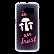Coque Samsung Galaxy S6 In Mushrooms We trust Rouge ZG