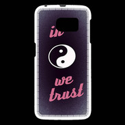 Coque Samsung Galaxy S6 In Zen We trust Rouge ZG