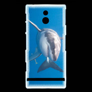 Coque Sony Xperia P Grand requin blanc