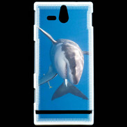 Coque Sony Xperia U Grand requin blanc