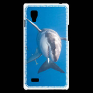 Coque LG Optimus L9 Grand requin blanc