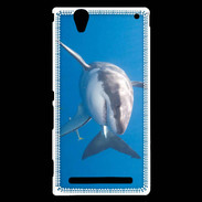 Coque Sony Xperia T2 Ultra Grand requin blanc