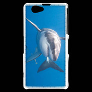 Coque Sony Xperia Z1 Compact Grand requin blanc
