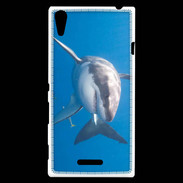 Coque Sony Xperia T3 Grand requin blanc