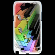 Coque Samsung Galaxy Note 2 Rainbow piano