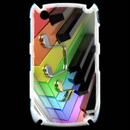 Coque Blackberry 8520 Rainbow piano