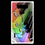 Coque LG Optimus L7 Rainbow piano