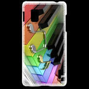 Coque LG Optimus G Rainbow piano