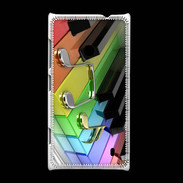 Coque Nokia Lumia 520 Rainbow piano