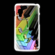 Coque LG L5 2 Rainbow piano