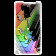 Coque LG P990 Rainbow piano