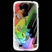 Coque Samsung Galaxy S4 Rainbow piano