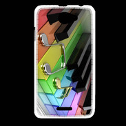 Coque HTC Desire 516 Rainbow piano