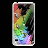 Coque Huawei Y550 Rainbow piano