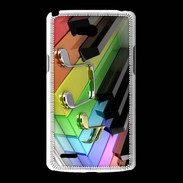 Coque LG L80 Rainbow piano