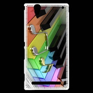 Coque Sony Xperia T2 Ultra Rainbow piano