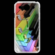 Coque LG G Pro Rainbow piano