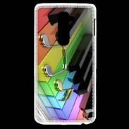 Coque LG G2 Rainbow piano