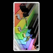Coque Nokia Lumia 930 Rainbow piano